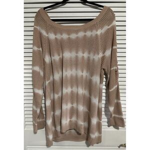 Torrid Tie-Dye Knit Lace Up‎ Sleeve Sweater Size 3
